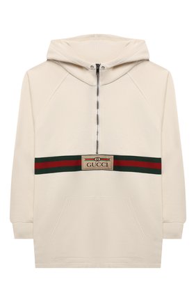 Детский хлопковое худи GUCCI белого цвета по цене 32650 руб., арт. 653666/XJDKA | Фото 1 Детский хлопковое худи GUCCI белого цвета, арт. 653666/XJDKA | Фото 1