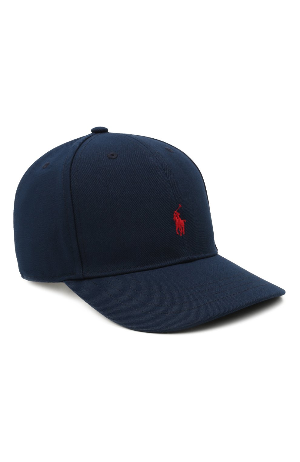 Детская бейсболка POLO RALPH LAUREN темно-синего цвета, арт. 323844896 | Фото 1 (Материал: Текстиль, Синтетический материал)
