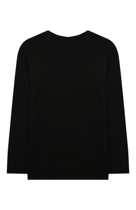 Детская хлопковый лонгслив BURBERRY черного цвета по цене 18100 руб., арт. 8042954 | Фото 2 Детская хлопковый лонгслив BURBERRY черного цвета, арт. 8042954 | Фото 2