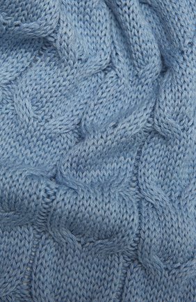 Детский шерстяной шарф MONCLER синего цвета, арт. G2-954-3C700-20-04S02 | Фото 2 (Материал: Шерсть, Текстиль)