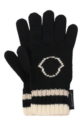 Детские шерстяные перчатки MONCLER темно-синего цвета по цене 14700 руб., арт. G2-954-9Z727-10-A9634 | Фото 1 Детские шерстяные перчатки MONCLER темно-синего цвета, арт. G2-954-9Z727-10-A9634 | Фото 1
