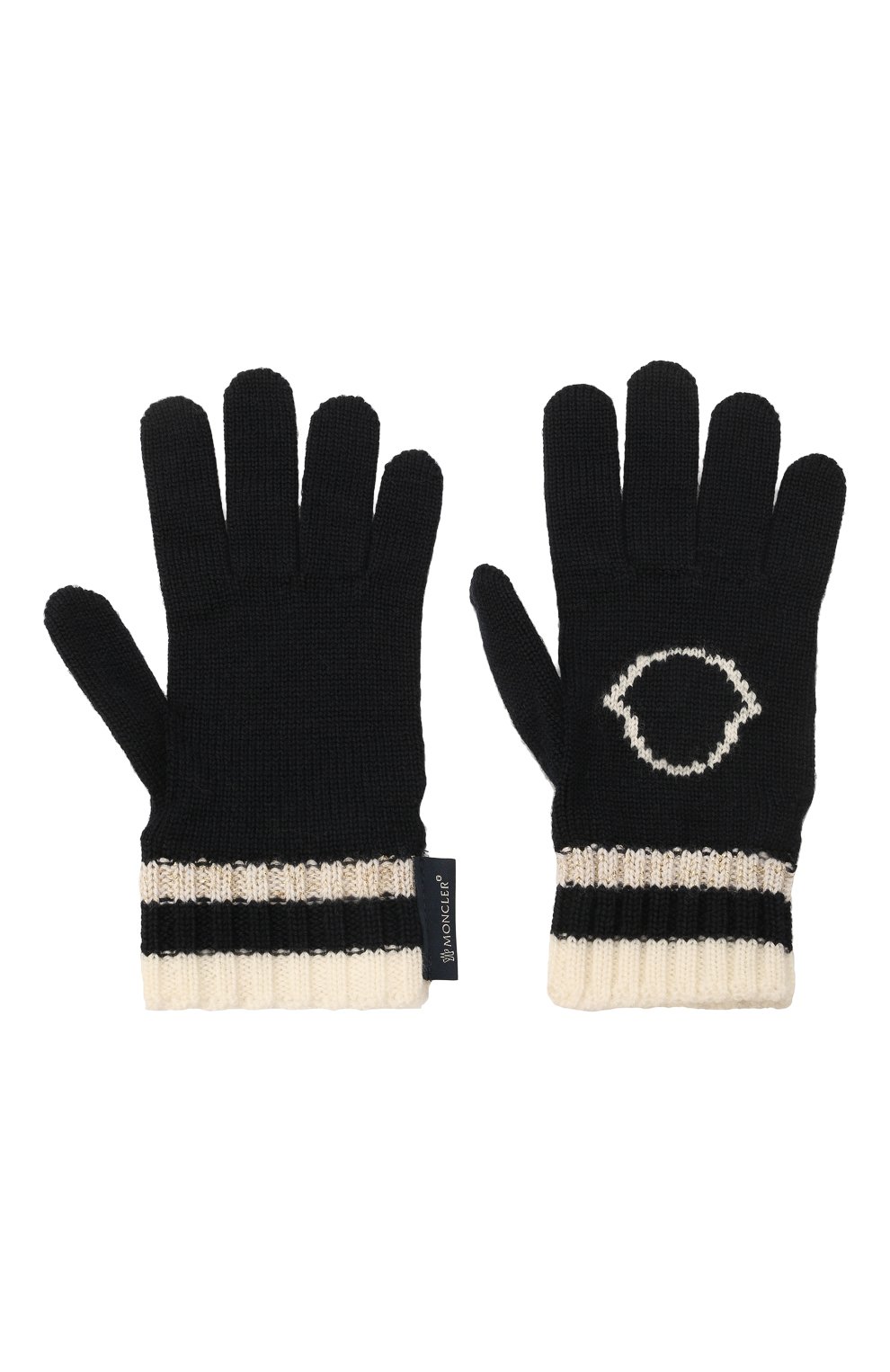 Детские шерстяные перчатки MONCLER темно-синего цвета по цене 14700 руб., арт. G2-954-9Z727-10-A9634 | Фото 2 Детские шерстяные перчатки MONCLER темно-синего цвета, арт. G2-954-9Z727-10-A9634 | Фото 2 (Материал: Шерсть)