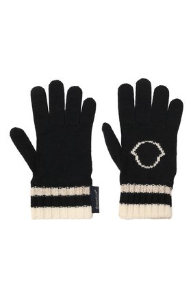 Детские шерстяные перчатки MONCLER темно-синего цвета по цене 14700 руб., арт. G2-954-9Z727-10-A9634 | Фото 2 Детские шерстяные перчатки MONCLER темно-синего цвета, арт. G2-954-9Z727-10-A9634 | Фото 2