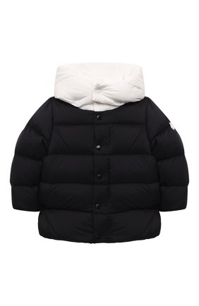 Детского комплект из куртки и комбинезона MONCLER черного цвета по цене 53900 руб., арт. G2-951-1F511-00-53333/9-12M | Фото 2 Детского комплект из куртки и комбинезона MONCLER черного цвета, арт. G2-951-1F511-00-53333/9-12M | Фото 2 (Рукава: Длинные; Ростовка одежда: 6 мес | 68 см, 9 мес | 74 см)