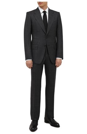 Мужской шерстяной костюм TOM FORD темно-серого цвета по цене 299500 руб., арт. 222R55/21AA43 | Фото 1 Мужской шерстяной костюм TOM FORD темно-серого цвета, арт. 222R55/21AA43 | Фото 1