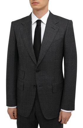 Мужской шерстяной костюм TOM FORD темно-серого цвета по цене 299500 руб., арт. 222R55/21AA43 | Фото 2 Мужской шерстяной костюм TOM FORD темно-серого цвета, арт. 222R55/21AA43 | Фото 2