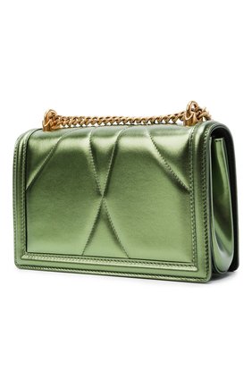 Женская сумка devotion small DOLCE & GABBANA зеленого цвета по цене 152000 руб., арт. BB6652/AK772 | Фото 4 Женская сумка devotion small DOLCE & GABBANA зеленого цвета, арт. BB6652/AK772 | Фото 4 (Женское Кросс-КТ: Вечерняя сумка; Сумки-технические: Сумки через плечо; Ремень/цепочка: С цепочкой, На ремешке; Материал: Натуральная кожа; Размер: small)