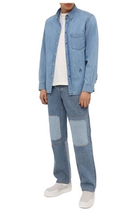 Мужские комбинированные слипоны ACNE STUDIOS кремвого цвета по цене 33700 руб., арт. BD0172 | Фото 2 Мужские комбинированные слипоны ACNE STUDIOS кремвого цвета, арт. BD0172 | Фото 2