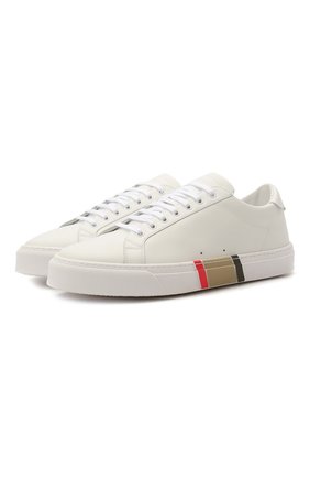 Мужские кожаные кеды BURBERRY белого цвета по цене 49900 руб., арт. 8043200 | Фото 1 Мужские кожаные кеды BURBERRY белого цвета, арт. 8043200 | Фото 1