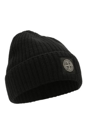 Мужская шерстяная шапка STONE ISLAND черного цвета по цене 10700 руб., арт. 7515N10B5 | Фото 1 Мужская шерстяная шапка STONE ISLAND черного цвета, арт. 7515N10B5 | Фото 1