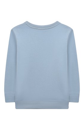 Детский хлопковый свитшот ACNE STUDIOS голубого цвета по цене 8595 руб., арт. DI0014 | Фото 2 Детский хлопковый свитшот ACNE STUDIOS голубого цвета, арт. DI0014 | Фото 2 (Материал внешний: Хлопок; Рукава: Длинные; Девочки Кросс-КТ: Толстовка-одежда; Ростовка одежда: 3 года | 98 см, 4 года | 104 см, 6 лет | 116 см, 8 лет | 128 см)