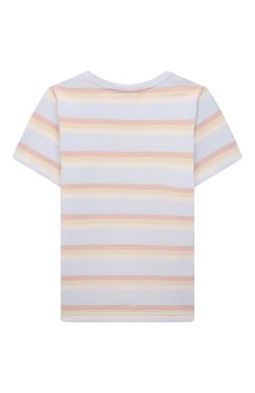 Детская хлопковая футболка ACNE STUDIOS голубого цвета по цене 5675 руб., арт. DL0020 | Фото 2 Детская хлопковая футболка ACNE STUDIOS голубого цвета, арт. DL0020 | Фото 2