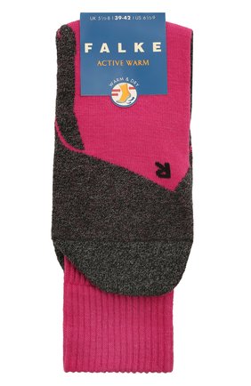 Детские утепленные носки active warm FALKE розового цвета, арт. 10450 | Фото 1 (Материал: Текстиль, Синтетический материал, Пластик; Кросс-КТ: Носки)