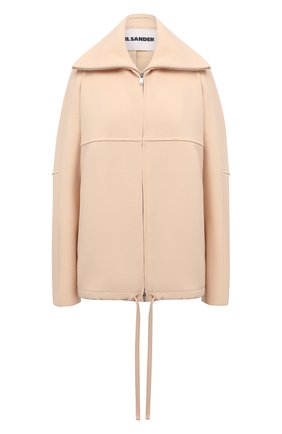 Женская шерстяная куртка JIL SANDER бежевого цвета по цене 173000 руб., арт. JSPT150125-WT201100 | Фото 1 Женская шерстяная куртка JIL SANDER бежевого цвета, арт. JSPT150125-WT201100 | Фото 1 (Рукава: Длинные; Материал подклада: Вискоза; Материал внешний: Шерсть; Длина (верхняя одежда): Короткие; Кросс-КТ: Куртка; Стили: Минимализм)