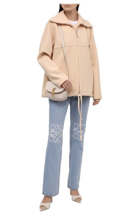 Женская шерстяная куртка JIL SANDER бежевого цвета по цене 173000 руб., арт. JSPT150125-WT201100 | Фото 2 Женская шерстяная куртка JIL SANDER бежевого цвета, арт. JSPT150125-WT201100 | Фото 2 (Рукава: Длинные; Материал подклада: Вискоза; Материал внешний: Шерсть; Длина (верхняя одежда): Короткие; Кросс-КТ: Куртка; Стили: Минимализм)
