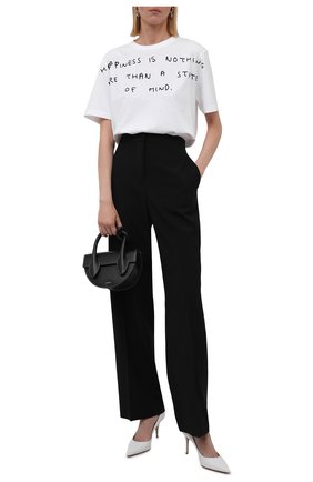 Женская хлопковая футболка LOEWE белого цвета по цене 27750 руб., арт. S359333XCD | Фото 2 Женская хлопковая футболка LOEWE белого цвета, арт. S359333XCD | Фото 2