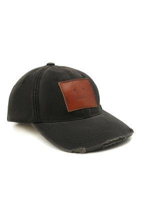 Женская хлопковая бейсболка ACNE STUDIOS черного цвета по цене 9420 руб., арт. C40162/W | Фото 1 Женская хлопковая бейсболка ACNE STUDIOS черного цвета, арт. C40162/W | Фото 1 (Материал: Хлопок, Текстиль)
