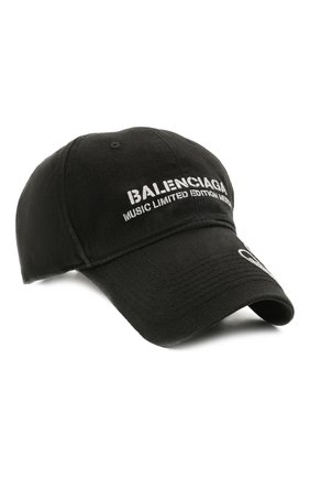 Женская хлопковая бейсболка BALENCIAGA черного цвета по цене 29950 руб., арт. 679266/410B2 | Фото 1 Женская хлопковая бейсболка BALENCIAGA черного цвета, арт. 679266/410B2 | Фото 1