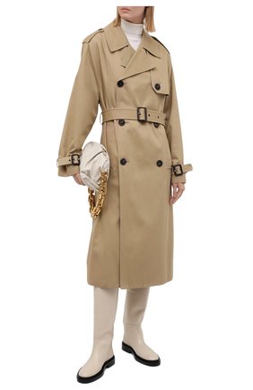 Женские кожаные сапоги JIL SANDER кремвого цвета по цене 105500 руб., арт. JS35043A-14033 | Фото 2 Женские кожаные сапоги JIL SANDER кремвого цвета, арт. JS35043A-14033 | Фото 2 (Подошва: Платформа; Высота голенища: Высокие; Материал внутренний: Натуральная кожа; Каблук высота: Низкий; Каблук тип: Устойчивый)