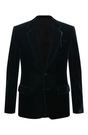 Мужской пиджак BOTTEGA VENETA темно-зеленого цвета по цене 161000 руб., арт. 659589/V0XD0 | Фото 1 Мужской пиджак BOTTEGA VENETA темно-зеленого цвета, арт. 659589/V0XD0 | Фото 1