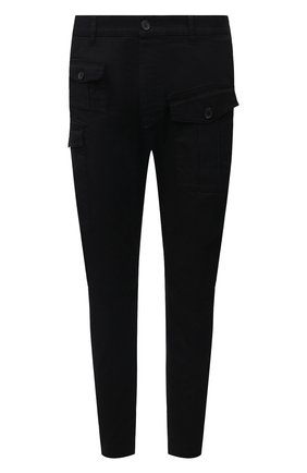 Мужские хлопковые брюки DSQUARED2 черного цвета по цене 46450 руб., арт. S74KB0593/S39021 | Фото 1 Мужские хлопковые брюки DSQUARED2 черного цвета, арт. S74KB0593/S39021 | Фото 1