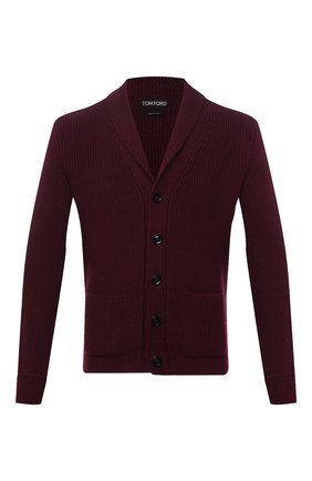 Мужской кашемировый кардиган TOM FORD бордового цвета по цене 221000 руб., арт. BYK74/TFK154 | Фото 1 Мужской кашемировый кардиган TOM FORD бордового цвета, арт. BYK74/TFK154 | Фото 1 (Материал внешний: Кашемир, Шерсть; Мужское Кросс-КТ: Кардиган-одежда; Стили: Кэжуэл; Рукава: Длинные; Длина (для топов): Стандартные)
