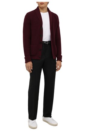 Мужской кашемировый кардиган TOM FORD бордового цвета по цене 221000 руб., арт. BYK74/TFK154 | Фото 2 Мужской кашемировый кардиган TOM FORD бордового цвета, арт. BYK74/TFK154 | Фото 2 (Материал внешний: Кашемир, Шерсть; Мужское Кросс-КТ: Кардиган-одежда; Стили: Кэжуэл; Рукава: Длинные; Длина (для топов): Стандартные)