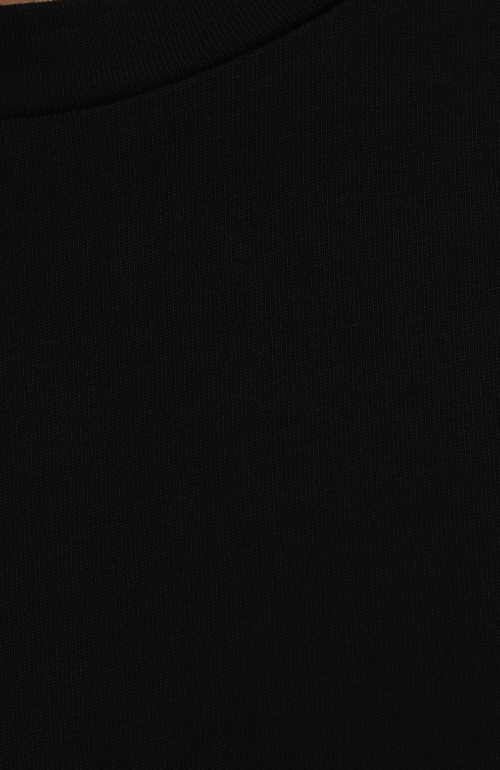 Женская хлопковая футболка THE ROW черного цвета, арт. 5739K220 | Фото 5 (Принт: Без принта; Рукава: Короткие; Длина (для топов): Стандартные; Региональные ограничения белый список (Axapta Mercury): RU; Материал внешний: Хлопок; Женское Кросс-КТ: Футболка-одежда; Стили: Минимализм)