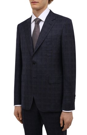 Мужской шерстяной костюм CANALI темно-синего цвета по цене 132000 руб., арт. 11280/10/BF00281 | Фото 2 Мужской шерстяной костюм CANALI темно-синего цвета, арт. 11280/10/BF00281 | Фото 2 (Материал подклада: Купро; Материал внешний: Шерсть; Рукава: Длинные; Костюмы М: Однобортный; Стили: Классический)