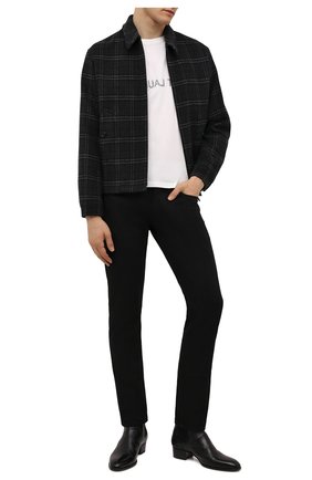 Мужская хлопковая футболка SAINT LAURENT белого цвета по цене 28450 руб., арт. 663278/Y36HE | Фото 2 Мужская хлопковая футболка SAINT LAURENT белого цвета, арт. 663278/Y36HE | Фото 2 (Рукава: Короткие; Материал внешний: Хлопок; Длина (для топов): Стандартные; Принт: С принтом; Стили: Кэжуэл)