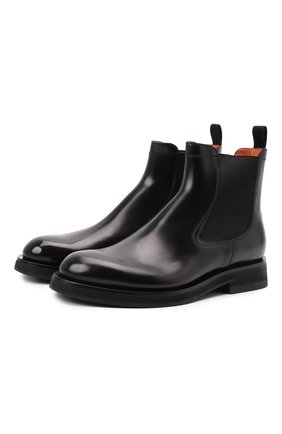 Мужские кожаные челси SANTONI черного цвета по цене 56100 руб., арт. MCCG17819JW2IPWEN01 | Фото 1 Мужские кожаные челси SANTONI черного цвета, арт. MCCG17819JW2IPWEN01 | Фото 1