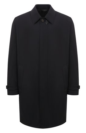 Мужской утепленный плащ BRIONI темно-синего цвета по цене 197000 руб., арт. S0QL0L/P0901 | Фото 1 Мужской утепленный плащ BRIONI темно-синего цвета, арт. S0QL0L/P0901 | Фото 1 (Материал подклада: Синтетический материал; Материал утеплителя: Шерсть; Материал внешний: Синтетический материал; Стили: Классический; Мужское Кросс-КТ: Плащ-верхняя одежда; Длина (верхняя одежда): До середины бедра; Рукава: Длинные)
