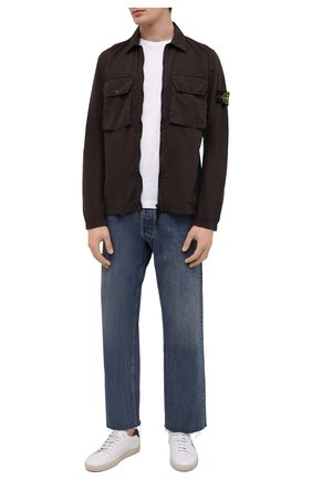 Мужская хлопковая куртка STONE ISLAND коричневого цвета по цене 29950 руб., арт. 7515113WN | Фото 2 Мужская хлопковая куртка STONE ISLAND коричневого цвета, арт. 7515113WN | Фото 2 (Материал внешний: Хлопок; Рукава: Длинные; Длина (верхняя одежда): Короткие; Кросс-КТ: Куртка, Ветровка; Стили: Гранж)