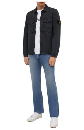 Мужская хлопковая куртка STONE ISLAND темно-серого цвета по цене 29950 руб., арт. 7515113WN | Фото 2 Мужская хлопковая куртка STONE ISLAND темно-серого цвета, арт. 7515113WN | Фото 2