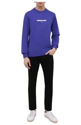 Мужской хлопковый свитшот STONE ISLAND фиолетового цвета по цене 19500 руб., арт. 751563085 | Фото 2 Мужской хлопковый свитшот STONE ISLAND фиолетового цвета, арт. 751563085 | Фото 2
