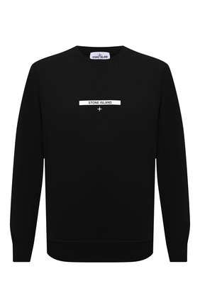 Мужской хлопковый свитшот STONE ISLAND черного цвета по цене 19500 руб., арт. 751563085 | Фото 1 Мужской хлопковый свитшот STONE ISLAND черного цвета, арт. 751563085 | Фото 1