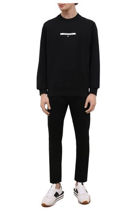 Мужской хлопковый свитшот STONE ISLAND черного цвета по цене 19500 руб., арт. 751563085 | Фото 2 Мужской хлопковый свитшот STONE ISLAND черного цвета, арт. 751563085 | Фото 2