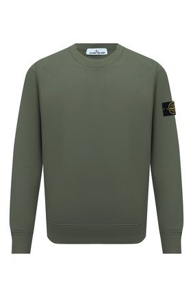 Мужской хлопковый свитшот STONE ISLAND хаки цвета по цене 19500 руб., арт. 751563020 | Фото 1 Мужской хлопковый свитшот STONE ISLAND хаки цвета, арт. 751563020 | Фото 1