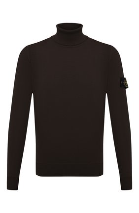 Мужской шерстяная водолазка STONE ISLAND темно-коричневого цвета по цене 24850 руб., арт. 7515527C4 | Фото 1 Мужской шерстяная водолазка STONE ISLAND темно-коричневого цвета, арт. 7515527C4 | Фото 1 (Материал внешний: Шерсть; Мужское Кросс-КТ: Водолазка-одежда; Стили: Кэжуэл; Принт: Без принта; Длина (для топов): Стандартные; Рукава: Длинные)