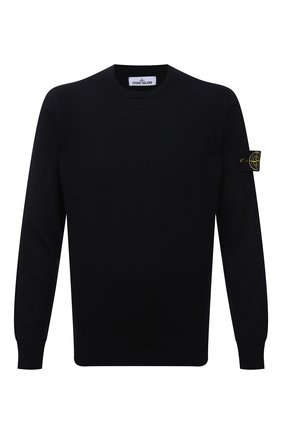 Мужской шерстяной джемпер STONE ISLAND темно-синего цвета по цене 24350 руб., арт. 7515526C4 | Фото 1 Мужской шерстяной джемпер STONE ISLAND темно-синего цвета, арт. 7515526C4 | Фото 1