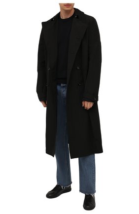 Мужской шерстяной джемпер STONE ISLAND темно-синего цвета по цене 24350 руб., арт. 7515526C4 | Фото 2 Мужской шерстяной джемпер STONE ISLAND темно-синего цвета, арт. 7515526C4 | Фото 2