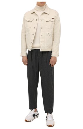 Мужской шерстяной свитер STONE ISLAND кремвого цвета по цене 29950 руб., арт. 7515525C2 | Фото 2 Мужской шерстяной свитер STONE ISLAND кремвого цвета, арт. 7515525C2 | Фото 2