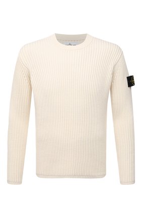 Мужской шерстяной свитер STONE ISLAND кремвого цвета по цене 35300 руб., арт. 7515517C2 | Фото 1 Мужской шерстяной свитер STONE ISLAND кремвого цвета, арт. 7515517C2 | Фото 1
