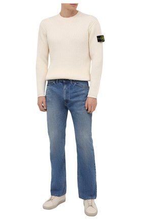 Мужской шерстяной свитер STONE ISLAND кремвого цвета по цене 35300 руб., арт. 7515517C2 | Фото 2 Мужской шерстяной свитер STONE ISLAND кремвого цвета, арт. 7515517C2 | Фото 2