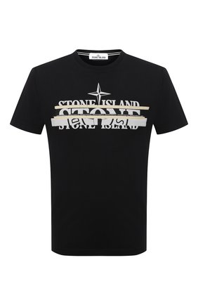 Мужская хлопковая футболка STONE ISLAND черного цвета по цене 12200 руб., арт. 75152NS82 | Фото 1 Мужская хлопковая футболка STONE ISLAND черного цвета, арт. 75152NS82 | Фото 1