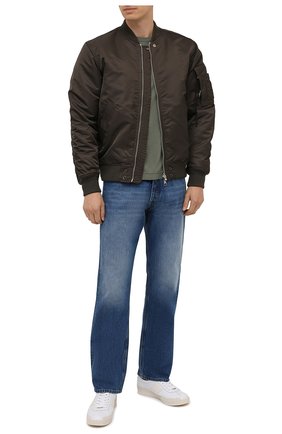 Мужская хлопковая футболка STONE ISLAND хаки цвета по цене 10500 руб., арт. 751524113 | Фото 2 Мужская хлопковая футболка STONE ISLAND хаки цвета, арт. 751524113 | Фото 2