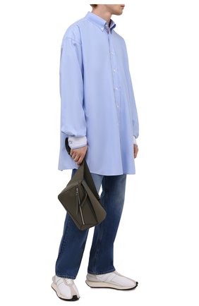 Мужская хлопковая рубашка MAISON MARGIELA голубого цвета по цене 49300 руб., арт. S50DL0473/S52925 | Фото 2 Мужская хлопковая рубашка MAISON MARGIELA голубого цвета, арт. S50DL0473/S52925 | Фото 2