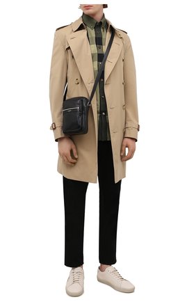 Мужская кожаная сумка sid SAINT LAURENT черного цвета по цене 65450 руб., арт. 581700/1GE0E | Фото 2 Мужская кожаная сумка sid SAINT LAURENT черного цвета, арт. 581700/1GE0E | Фото 2