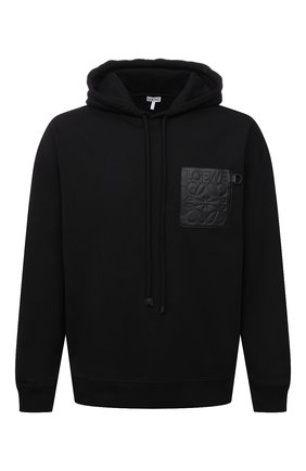 Мужской хлопковое худи LOEWE черного цвета по цене 59100 руб., арт. H526Y25J12 | Фото 1 Мужской хлопковое худи LOEWE черного цвета, арт. H526Y25J12 | Фото 1