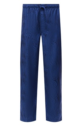 Мужские хлопковые домашние брюки DEREK ROSE синего цвета, арт. 3564-PARI020 | Фото 1 (Материал внешний: Хлопок; Длина (брюки, джинсы): Стандартные; Мужское Кросс-КТ: Брюки-белье; Кросс-КТ: домашняя одежда)